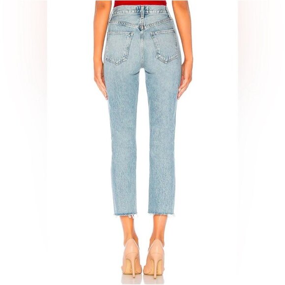 AGOLDE Riley High Rise Straight Crop in Zephyr Style A056D-811, Size 25 - Picture 2 of 15